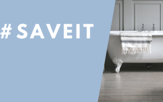#SaveIt with image of bathtub